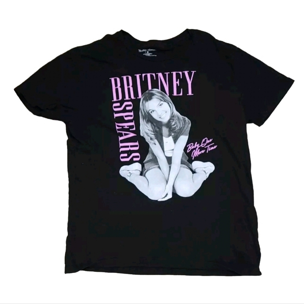 NWOT Britney Spears Black Shirt Women's Size Medium Baby One More Time Y2K 90s